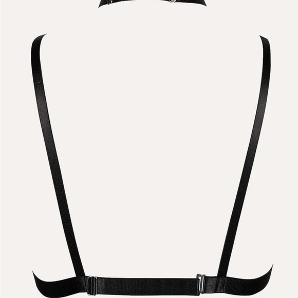 Black Rave Festival Harness Bra New - Picture 3 of 8